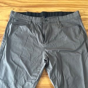 English Laundry pants with hidden elastic waist.